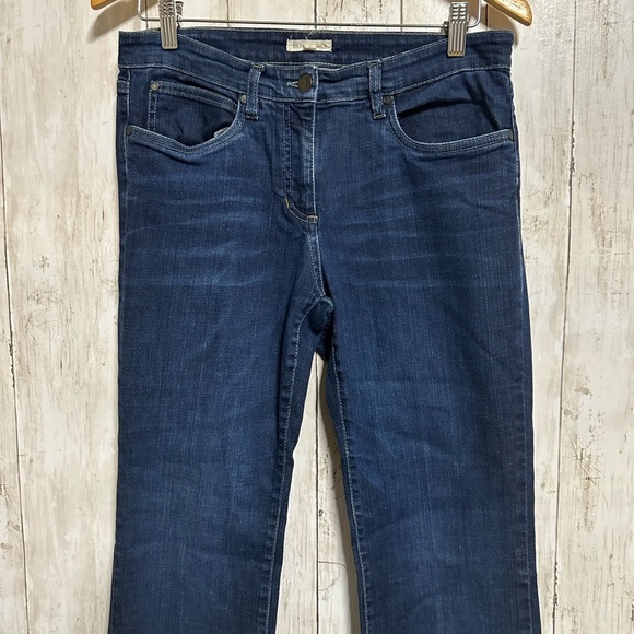 Eileen Fisher Organic Cotton Denim Dark Wash Jeans Size 8 - Picture 3 of 5